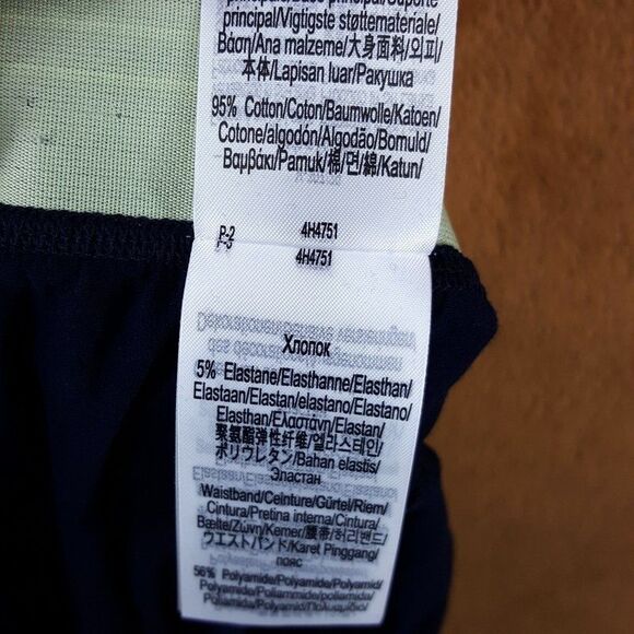 LACOSTE Sleep Shorts Mens Small Blue Cotton Stretch Logo Waist Band Lounge - Picture 6 of 7